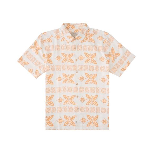 Quiksilver Waterman Men's Haunanuma Bay Woven Shirt Orange Size Small - Picture 1 of 3